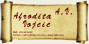 Afrodita Vojčić vizit kartica